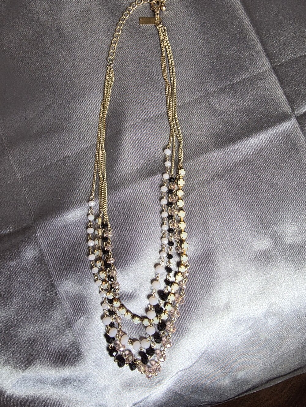 Vintage INC Layered Multi Goldtone Necklace